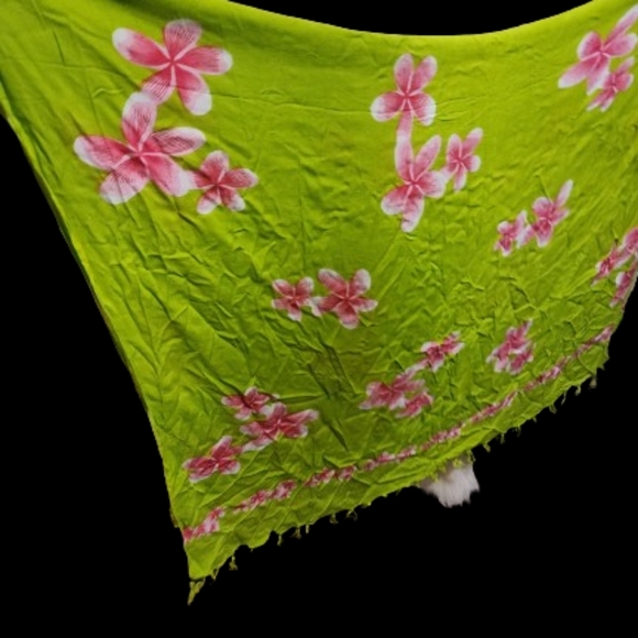 Hawaiian Hibuscus Swim cover up OSFM - Picture 2 of 8